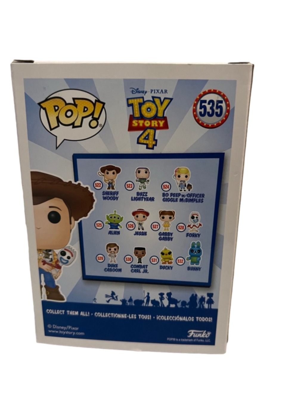 NIB Funko Pop - Sheriff Woody W/ Forky Toy Story 4 - Picture 2 of 2